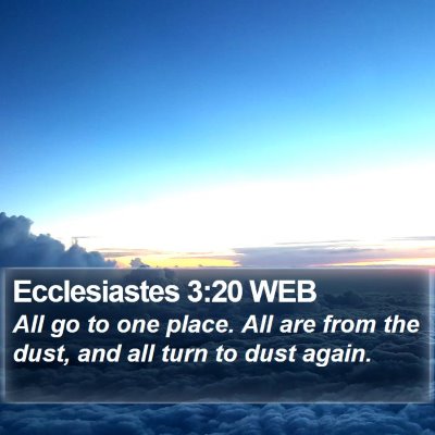 Ecclesiastes 3:20 WEB Bible Verse Image