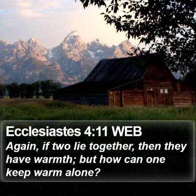 Ecclesiastes 4:11 WEB Bible Verse Image