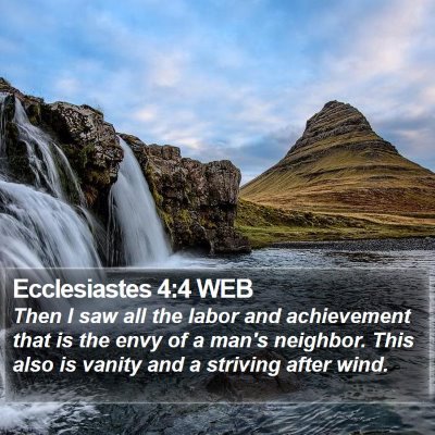 Ecclesiastes 4:4 WEB Bible Verse Image