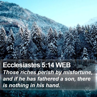Ecclesiastes 5:14 WEB Bible Verse Image