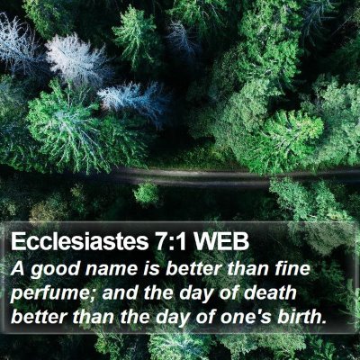 Ecclesiastes 7:1 WEB Bible Verse Image