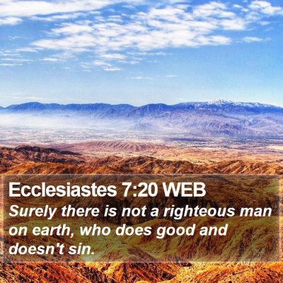 Ecclesiastes 7:20 WEB Bible Verse Image