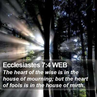 Ecclesiastes 7:4 WEB Bible Verse Image