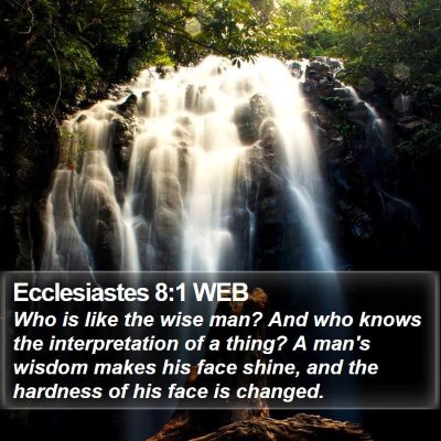 Ecclesiastes 8:1 WEB Bible Verse Image