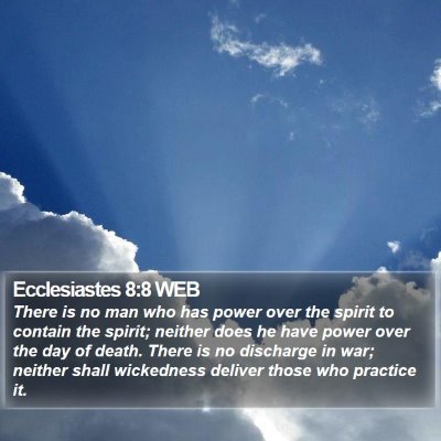 Ecclesiastes 8:8 WEB Bible Verse Image