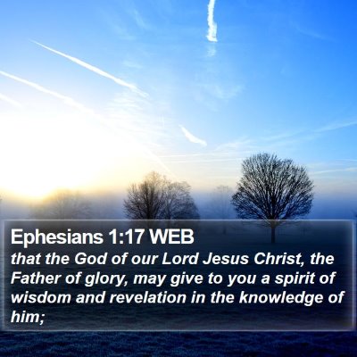 Ephesians 1:17 WEB Bible Verse Image