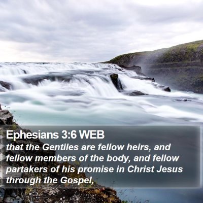 Ephesians 3:6 WEB Bible Verse Image