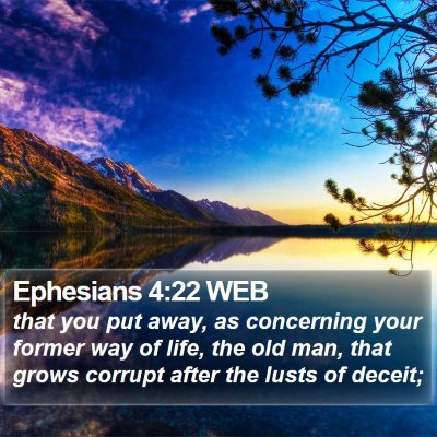 Ephesians 4:22 WEB Bible Verse Image