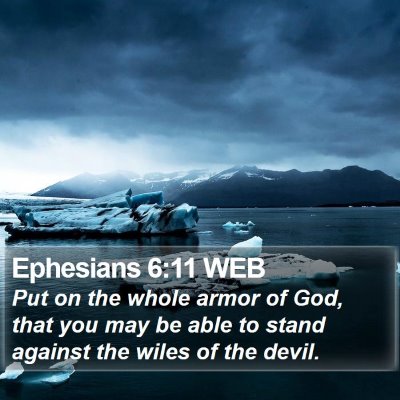 Ephesians 6:11 WEB Bible Verse Image