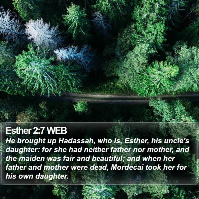 Esther 2:7 WEB Bible Verse Image