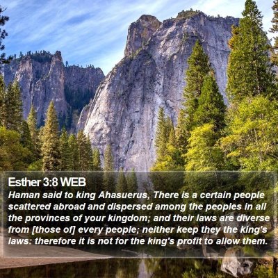 Esther 3:8 WEB Bible Verse Image