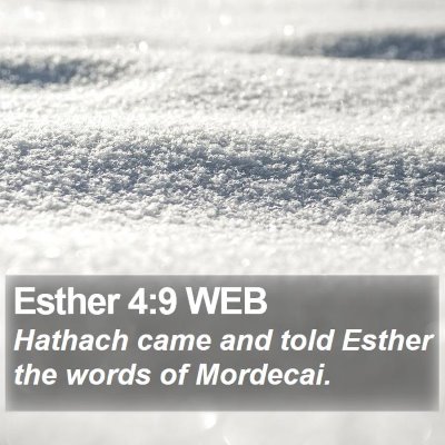 Esther 4:9 WEB Bible Verse Image