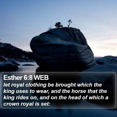 Esther 6:8 WEB Bible Verse Image