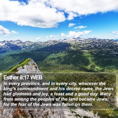 Esther 8:17 WEB Bible Verse Image