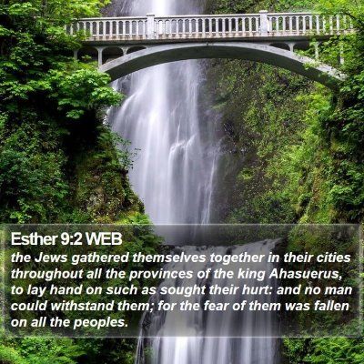 Esther 9:2 WEB Bible Verse Image