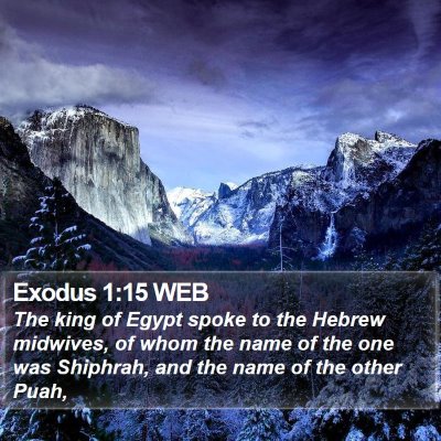 Exodus 1:15 WEB Bible Verse Image