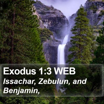 Exodus 1:3 WEB Bible Verse Image