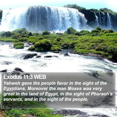 Exodus 11:3 WEB Bible Verse Image