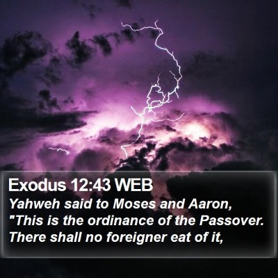 Exodus 12:43 WEB Bible Verse Image