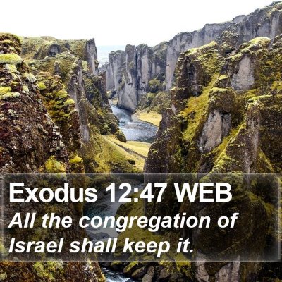 Exodus 12:47 WEB Bible Verse Image
