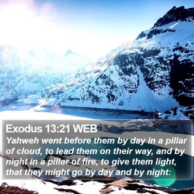 Exodus 13:21 WEB Bible Verse Image