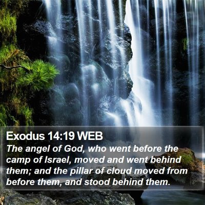 Exodus 14:19 WEB Bible Verse Image