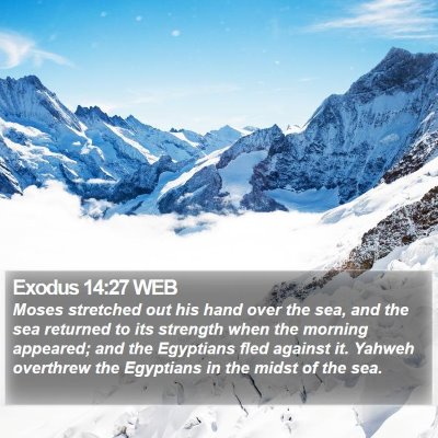 Exodus 14:27 WEB Bible Verse Image
