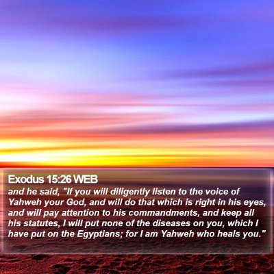 Exodus 15:26 WEB Bible Verse Image