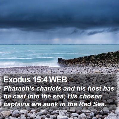 Exodus 15:4 WEB Bible Verse Image