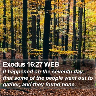 Exodus 16:27 WEB Bible Verse Image