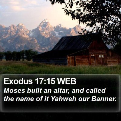 Exodus 17:15 WEB Bible Verse Image