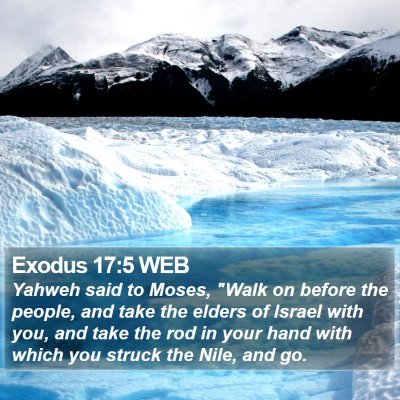 Exodus 17:5 WEB Bible Verse Image