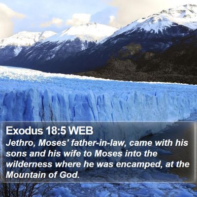 Exodus 18:5 WEB Bible Verse Image