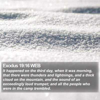 Exodus 19:16 WEB Bible Verse Image