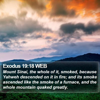 Exodus 19:18 WEB Bible Verse Image