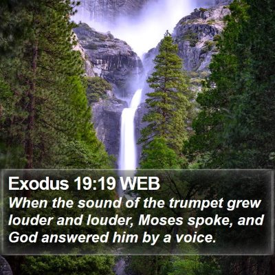 Exodus 19:19 WEB Bible Verse Image