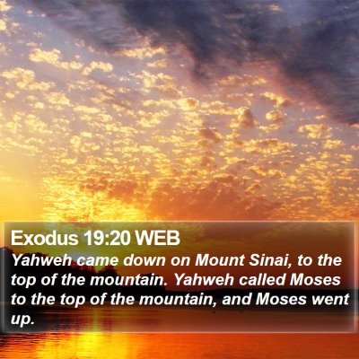 Exodus 19:20 WEB Bible Verse Image
