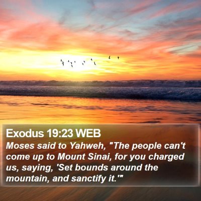 Exodus 19:23 WEB Bible Verse Image