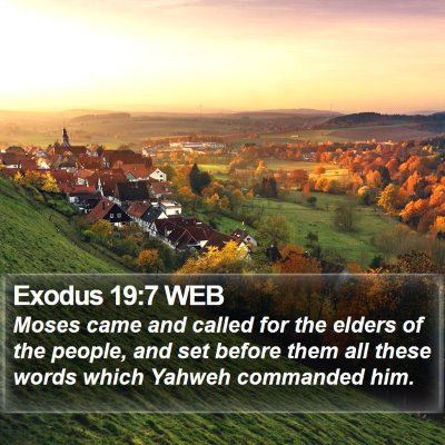 Exodus 19:7 WEB Bible Verse Image