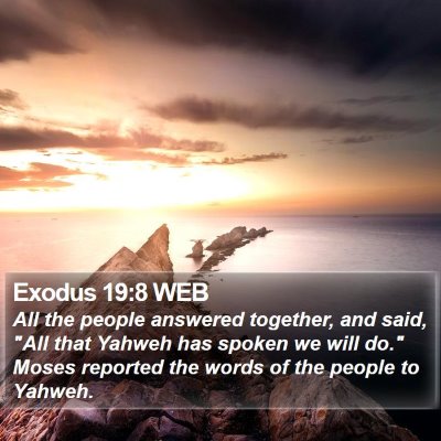 Exodus 19:8 WEB Bible Verse Image