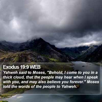 Exodus 19:9 WEB Bible Verse Image