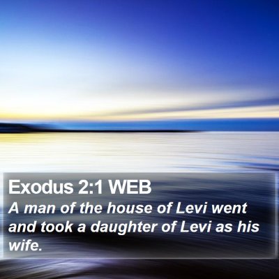 Exodus 2:1 WEB Bible Verse Image