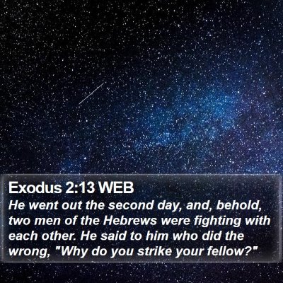 Exodus 2:13 WEB Bible Verse Image