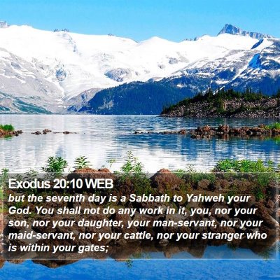 Exodus 20:10 WEB Bible Verse Image