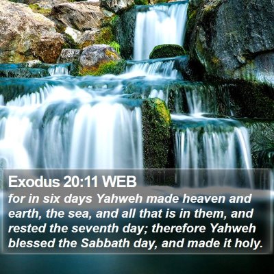 Exodus 20:11 WEB Bible Verse Image