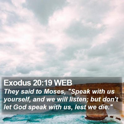 Exodus 20:19 WEB Bible Verse Image