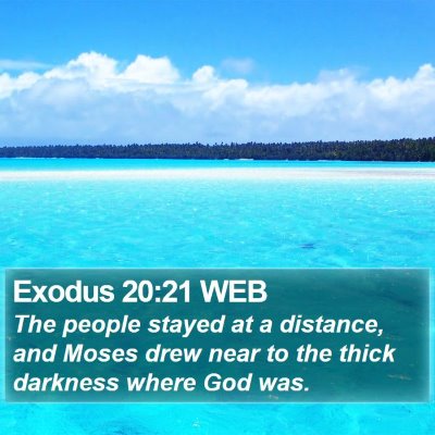 Exodus 20:21 WEB Bible Verse Image