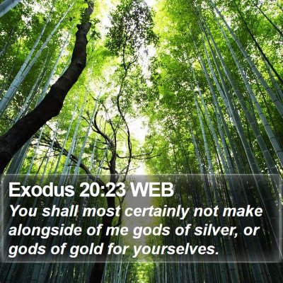 Exodus 20:23 WEB Bible Verse Image