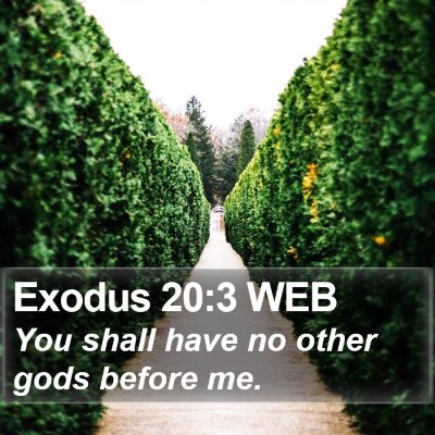 Exodus 20:3 WEB Bible Verse Image