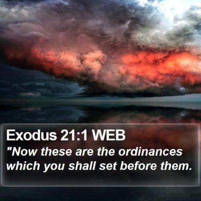 Exodus 21:1 WEB Bible Verse Image